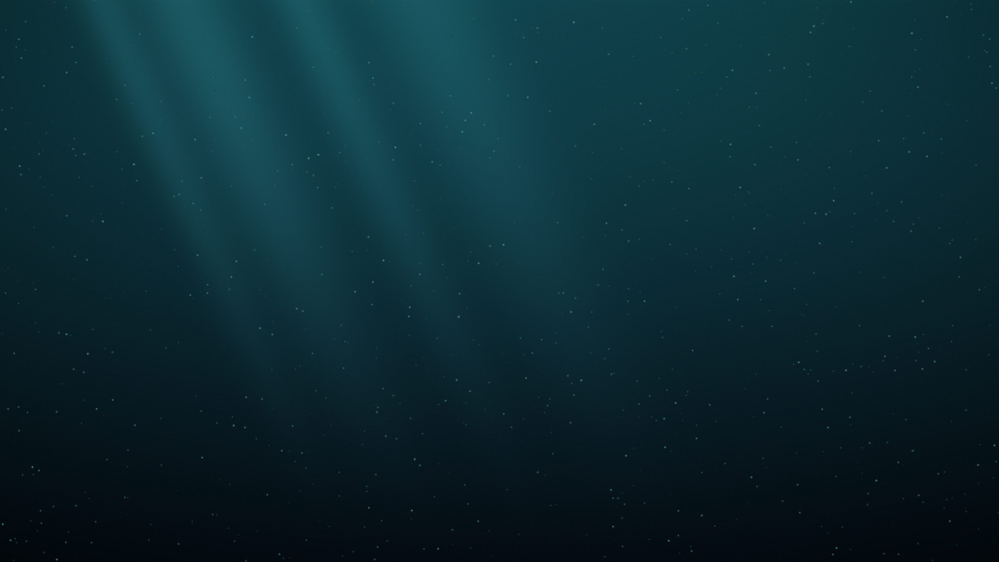 Light falling through deep water
